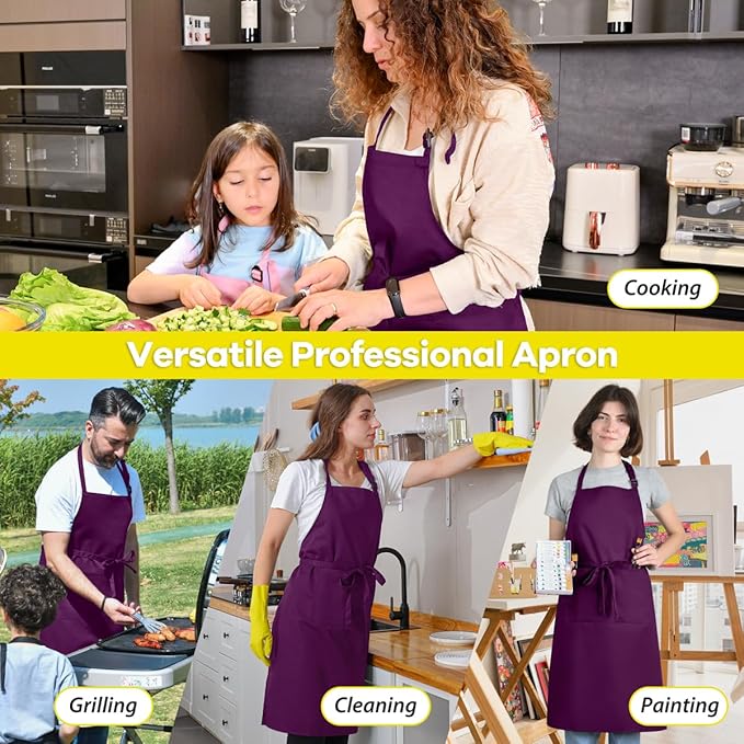 ROTANET Extra Large Apron for Men Adjustable Bib Aprons - Image 6