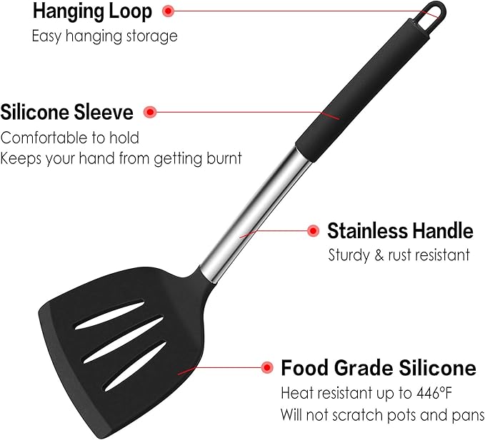 LIANYU 15-Piece Kitchen Cooking Utensils Set - Image 3