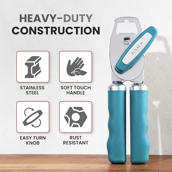 Zulay Kitchen Heavy Duty Stainless Steel Can Opener Manual - Image 3