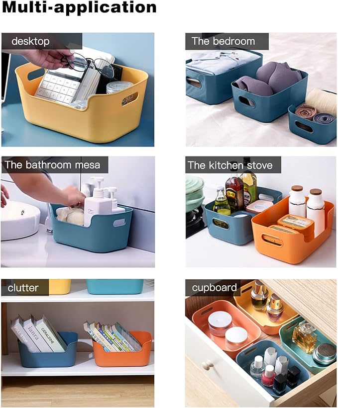 OWill 12-Pack Mixed Plastic Storage Bins and Baskets - Image 5