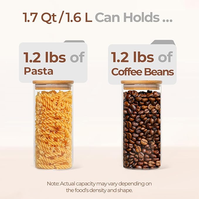 ComSaf 1.7 Qt Glass Storage Containers - Image 3