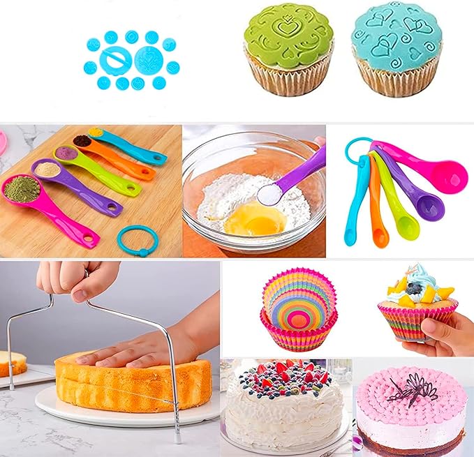 530Pcs Cake Decorating Kit Baking Supplies Cake Turntable Baking Accessories - Image 3