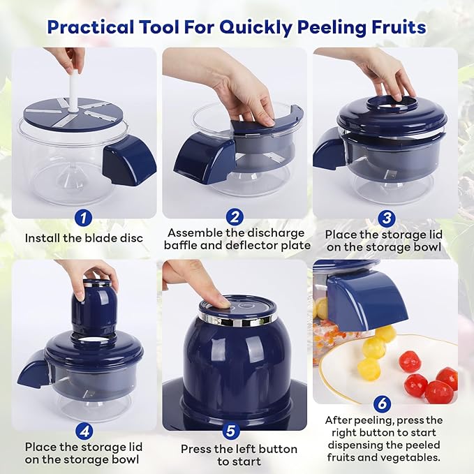 Automatic Grape Peeler Machine, Electric Garlic & Cherry Tomato Peeler Skin - Image 7