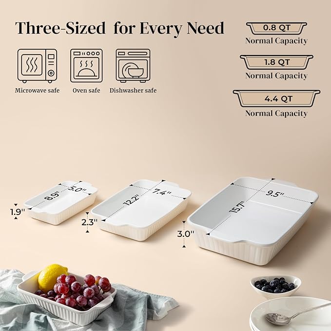 DOWAN Ceramic Baking Dishes - Image 2