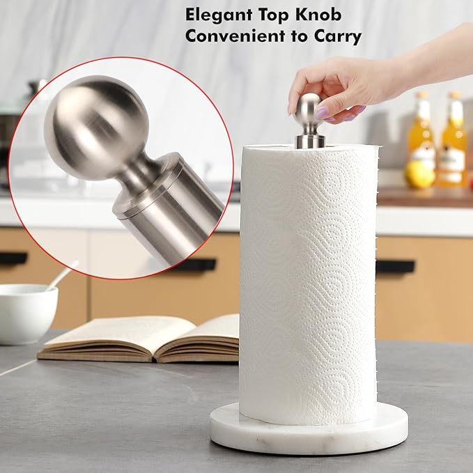 Paper Towel Holder Countertop, Standing Paper Towel Roll Holder - Image 4