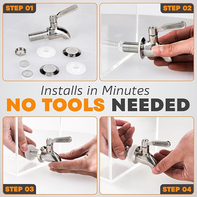 Stainless Steel Spigot for Beverage Dispenser – Leak-Proof Replacement Spigot - Image 4
