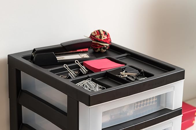 IRIS USA Plastic Drawer Storage Organizer Rolling Cart, - Image 9