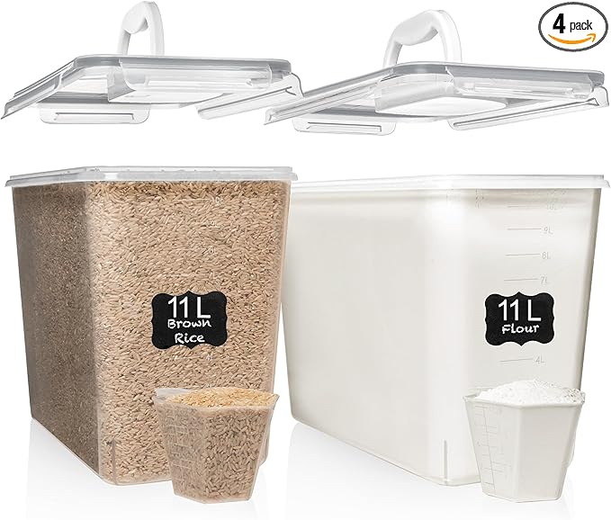 Shazo 2 PC Flour Sugar Storage Containers by Shazo