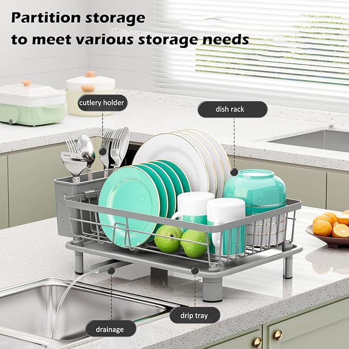 Small Dish Drying Rack, Space Saving Dish Racks - Image 3