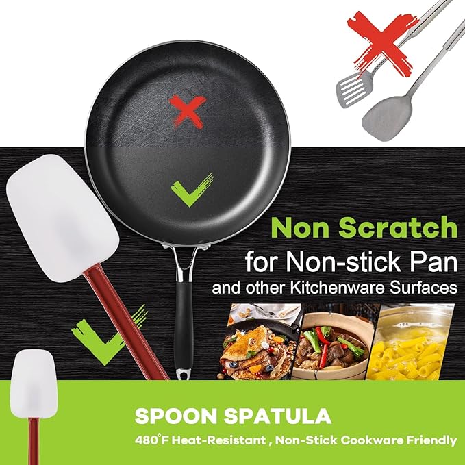 Kitchy Silicone Rubber Spatula and Spoon Set - Image 2