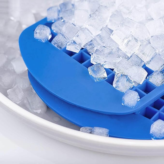 Mini Ice Cube Trays Set of 2-160 Small Ice Cubes Silicone Mold - Image 7
