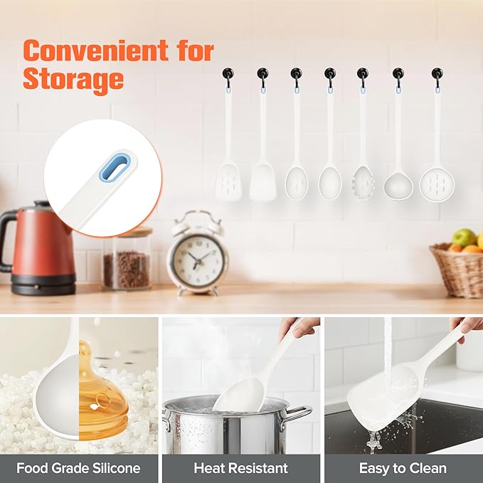 Large Silicone Utensils Set of 7 - Image 5