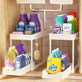 Under Sink Organizers and Storage 2 Pack, Pull-Out Sliding Cabinet Organizer by Unknown