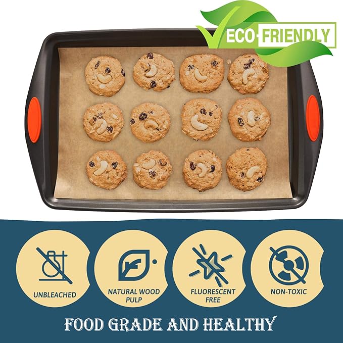 Hiware 200 PCS Parchment Paper Baking Sheets 9x13 IN, Precut Non-Stick - Image 3