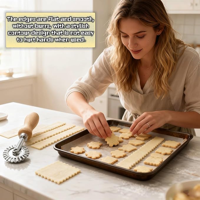 Pastry Wheel Cutter, 2 Inch Ravioli Cutter - Image 2