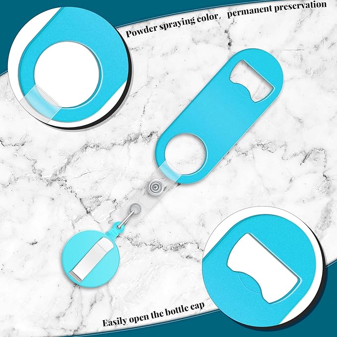 Honoson 8 Pieces Retractable Flat Bottle Opener Bartender Beer Opener - Image 3