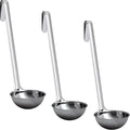 Super Sturdy, Ergonomic 4 Oz. Soup Ladle 3 Pk. Stainless Steel Ladles by FoodRestaurantSupplies