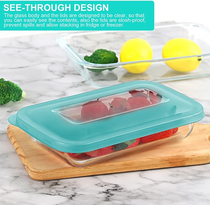 KOMUEE 8 Pieces Glass Baking Dish - Image 5