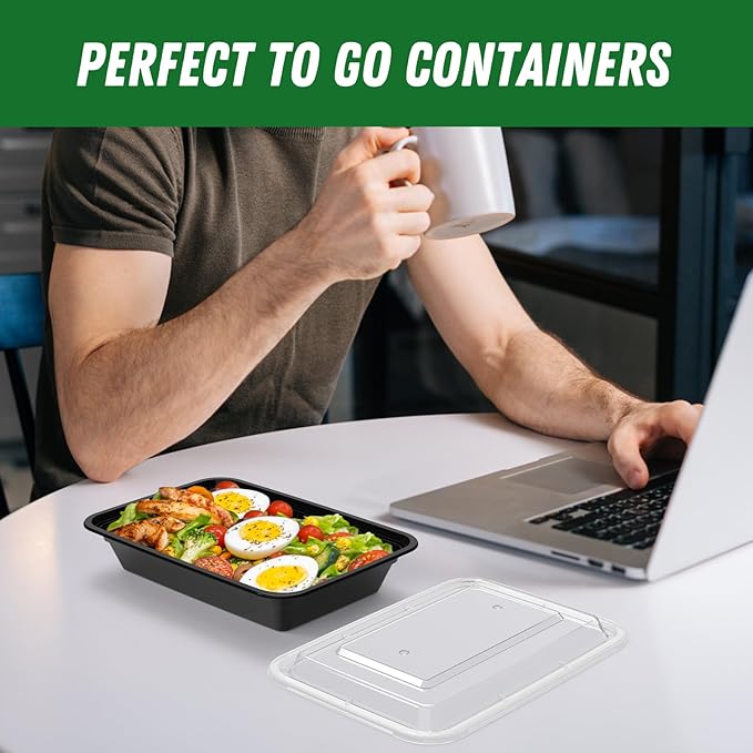 Dealusy 50 Pack 28 oz Meal Prep Containers Reusable - Image 7