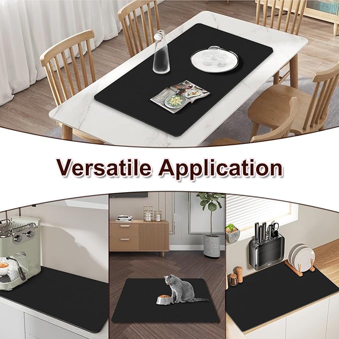 Dish Drying Mat for Kitchen, 16’’ X 18’’ Coffee Bar Mats for Countertop Fit - Image 6