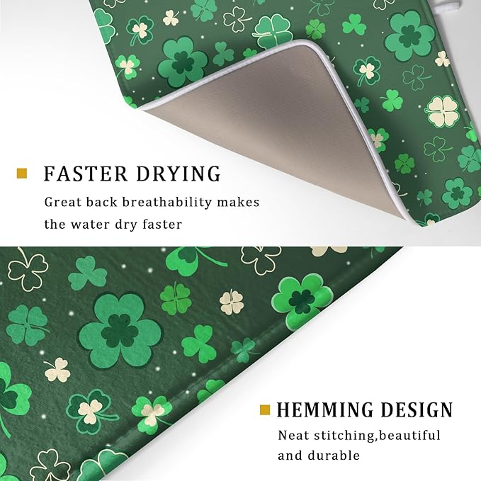 Happy St. Patrick's Day Dish Drying Mat - Image 3