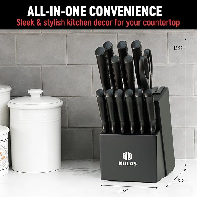 Knife Set, 15-Piece Kitchen Knife Set - Image 9