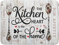 Giwawa 18"x24" Dish Drying Mat The Kitchen is The Heart of The Home- Knife Fork by Giwawa