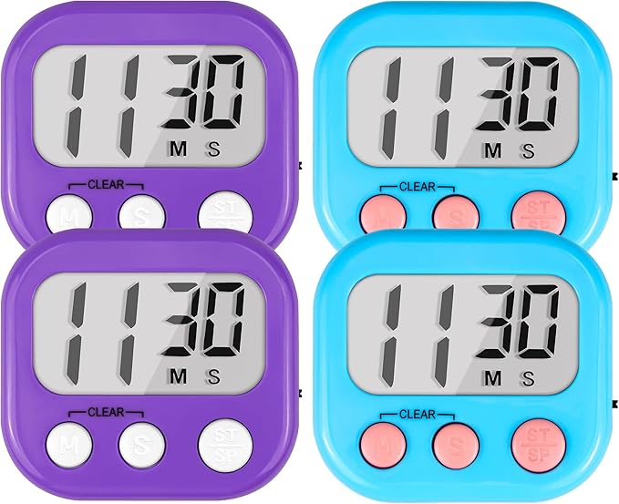 Timer for Kids Teachers Supplies Digital Kitchen Timers for Cooking Large by AOUCE