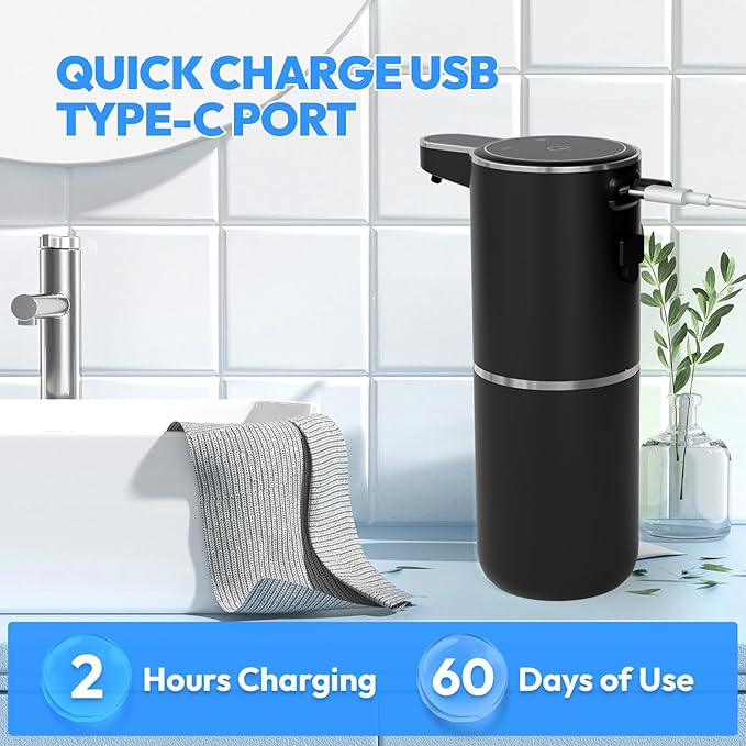 Automatic Foaming Soap Dispenser, Touchless Foam Soap Dispenser, 12.8oz - Image 4