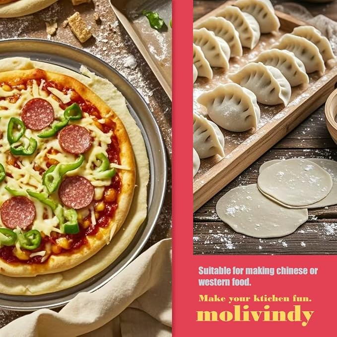 Small Rolling Pin, Wooden Dough Roller, Non-Stick Pizza Roller, Dough Baker - Image 6