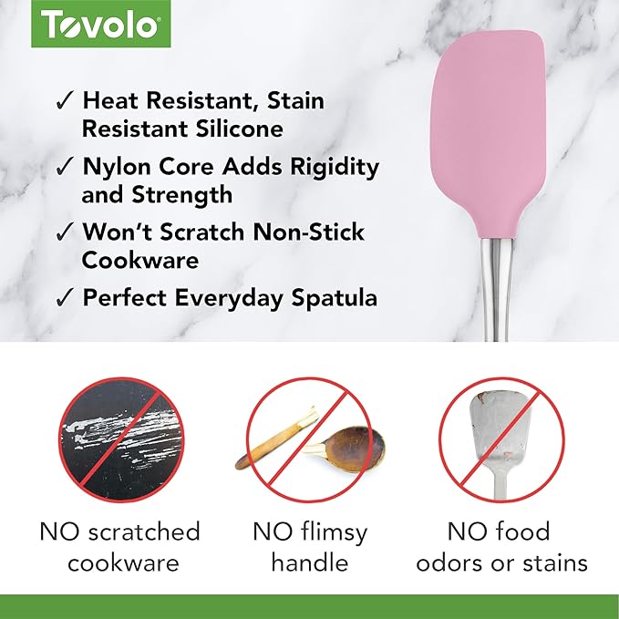 Tovolo Flex-Core Silicone Spatula Metal Handle - Image 3