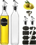 WERTIOO Olive Oil Dispenser Bottle, 2 Pack 17oz Oil and Vinegar Dispenser Set by WERTIOO