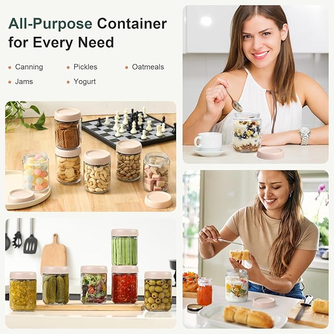 NETANY 6-pack 16oz Glass jars - Image 7