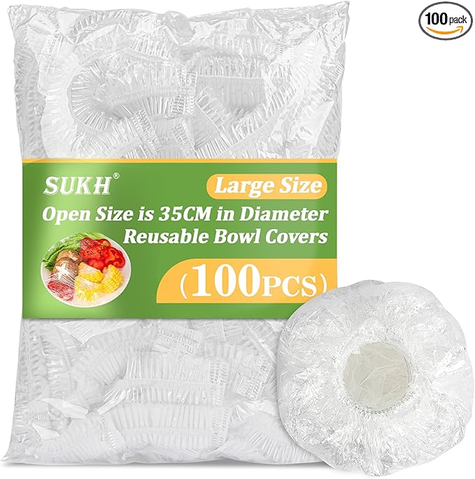 Sukh 100PCS Bowl Covers Reusable by Sukh