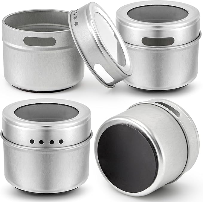 Bekith 20 Pack Magnetic Spice Jars, Magnetic Spice Containers - Image 4