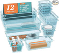 ElegantArray 12-Piece Drawer Organizer Set, 4 Sizes Versatile Plastic Vanity by Unknown