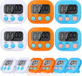 12 Pack Digital Kitchen Timers for Cooking, Small Magnetic Countdown Classroom by Dualshine