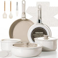 KIKCOIN Nonstick Pots and Pans Set, 20 Pack Cookware Set by Kikcoin