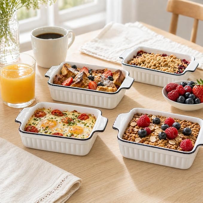 6 Pcs Ceramic Baking Dish, 12 Oz Small Casserole Dish - Image 8