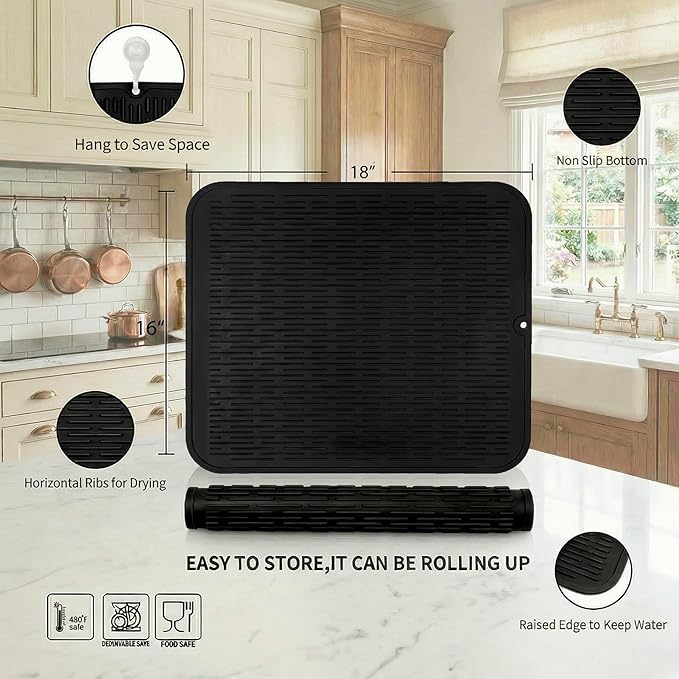 MicoYang Silicone Dish Drying Mat - Image 2