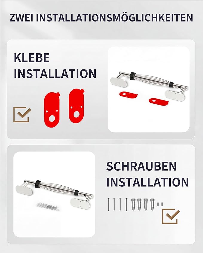 Paper Towel Holder Under Cabinet, Self Adhesive or Wall Mount - Image 6