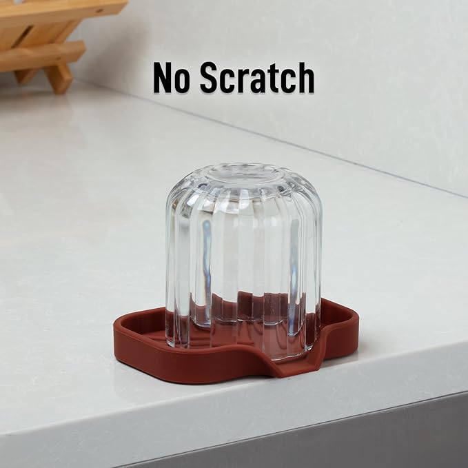 Zulay Kitchen Small Silicone Sponge Holder – Space-Saving Sink Organizer Tray - Image 7