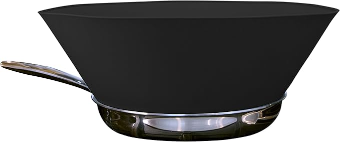 Frywall 10 - Black - Splatter Guard, as Seen on Shark Tank by Frywall