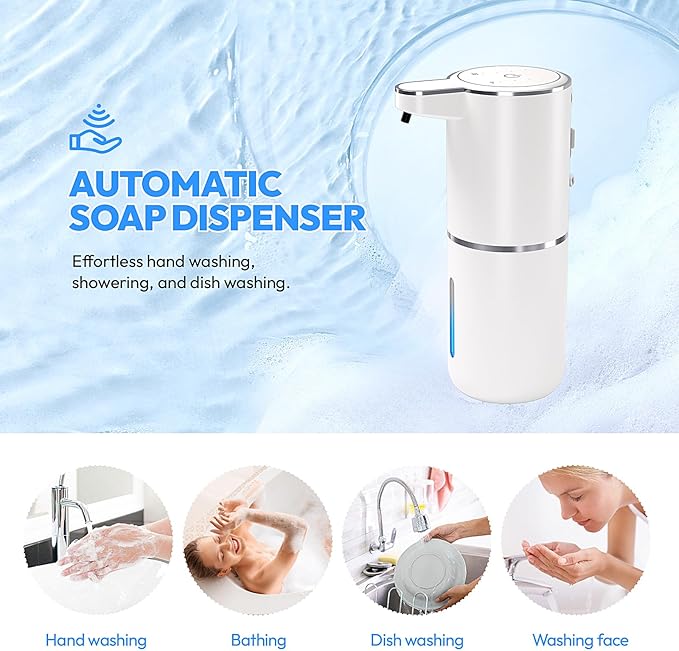 2 Pack Automatic Foaming Soap Dispenser, Touchless Foam Soap Dispenser - Image 9