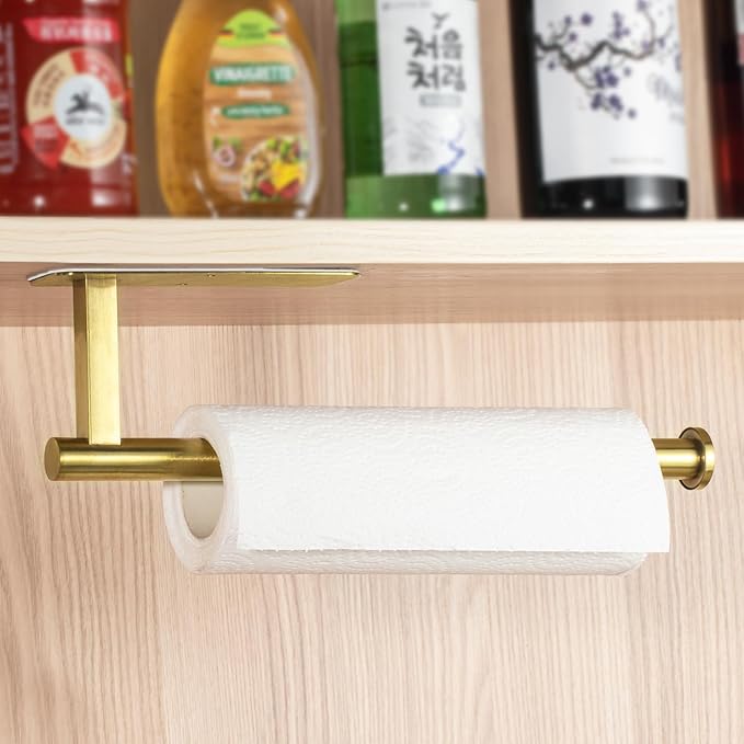 ASTOFLI Paper Towel Holder Under Cabinet No Drilling, Self Adhesive Paper Towel - Image 6