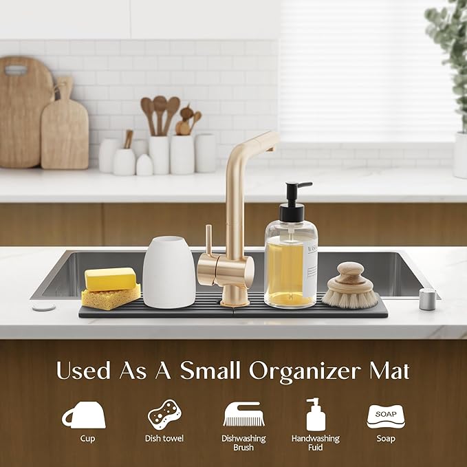 Large Faucet Mat for Kitchen Sink - Image 5
