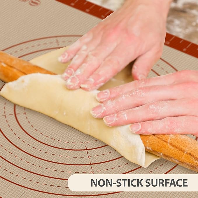 Pastry Mat, 0.7mm Extra Thick 36 x 24 Inches Large Non Stick Silicone Baking Pad - Image 2