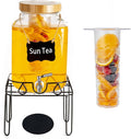 2 Gallon Glass Drink Dispenser by SHOREHAO