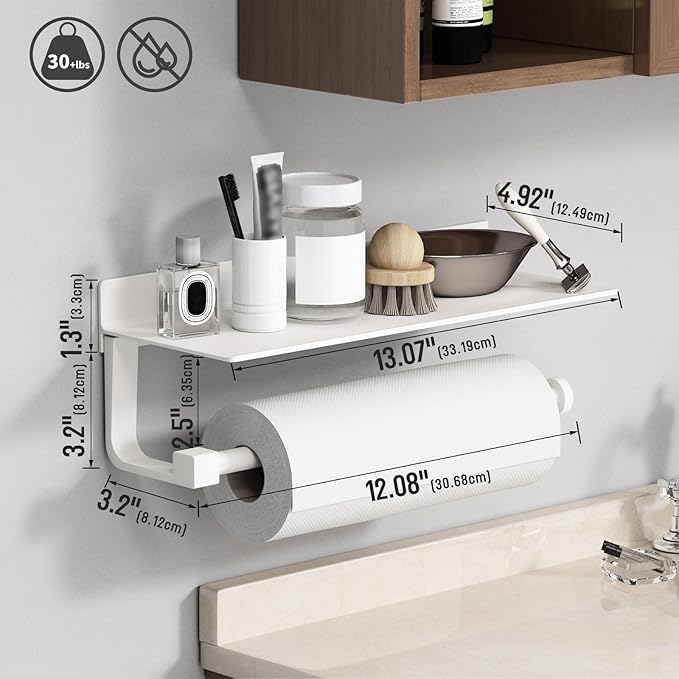 Danpoo White Paper Towel Holder - Image 2