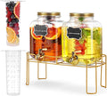 1.6 gallon Glass Beverage Dispenser by MIWUYI